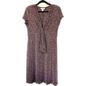 Vintage 90s Connected Apparel Vneck Dress Size 14